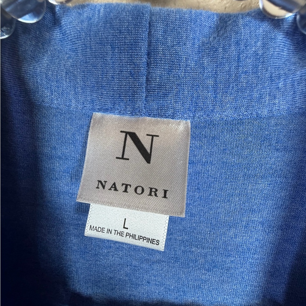 Natori Womens Belted Robe Sz L Loungewear Soft Jersey Knit - Picture 2 of 7